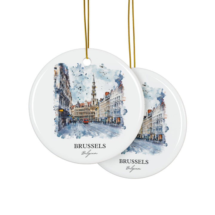 Brussels Ornament: Unique Brussels Belgium Souvenir, Brussels Xmas Decor, and Authentic Brussels Belgium Gift