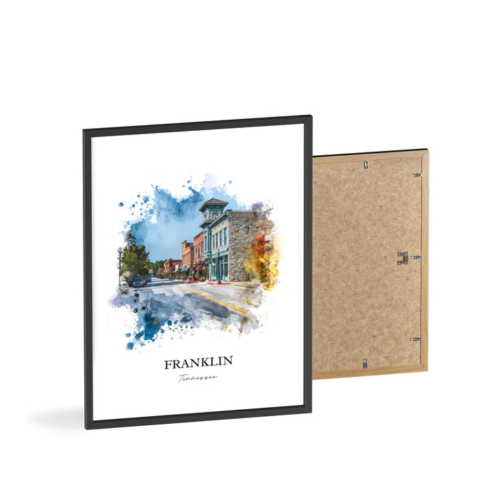 Franklin, Tennessee – Watercolor Art Print