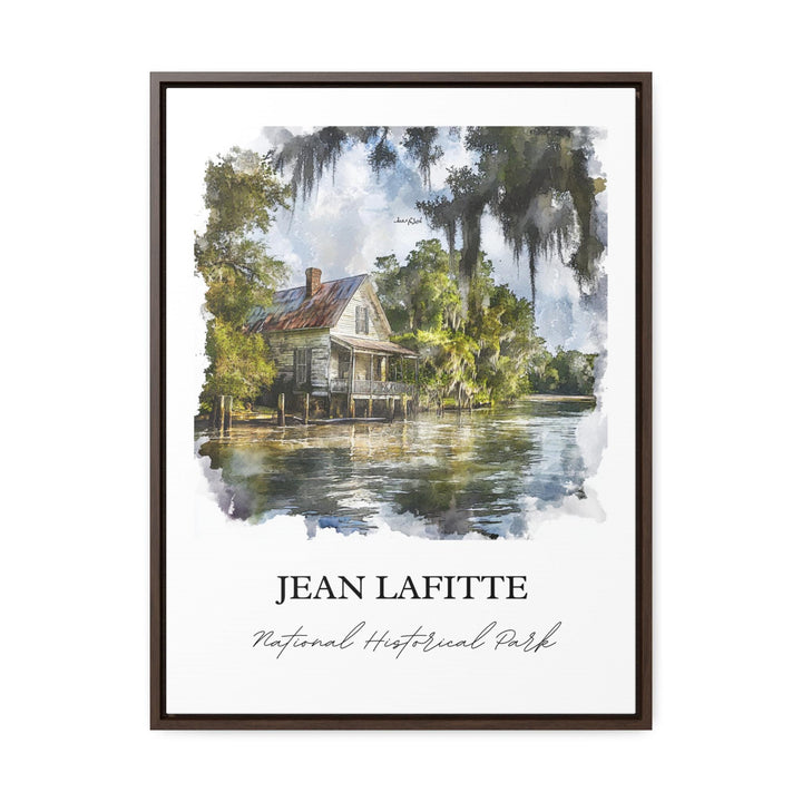 Jean Lafitte National Park Art, Louisiana Print, Louisiana Watercolor, Jefferson Parish Gift, Travel Print, Travel Poster, Housewarming Gift