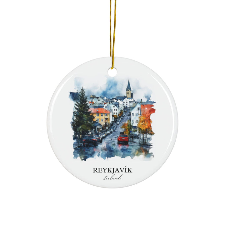 Reykjavik Ornament: Unique Reykjavik Iceland Souvenir, Reykjavik Xmas Decor, and Authentic Reykjavik Gift