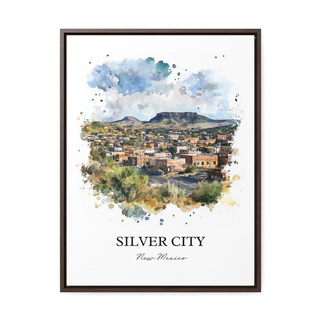 Silver City NM Wall Art, Grant County Print, New Mexico Watercolor Art, Silver City NM Gift, Travel Print, Travel Poster, Housewarming Gift