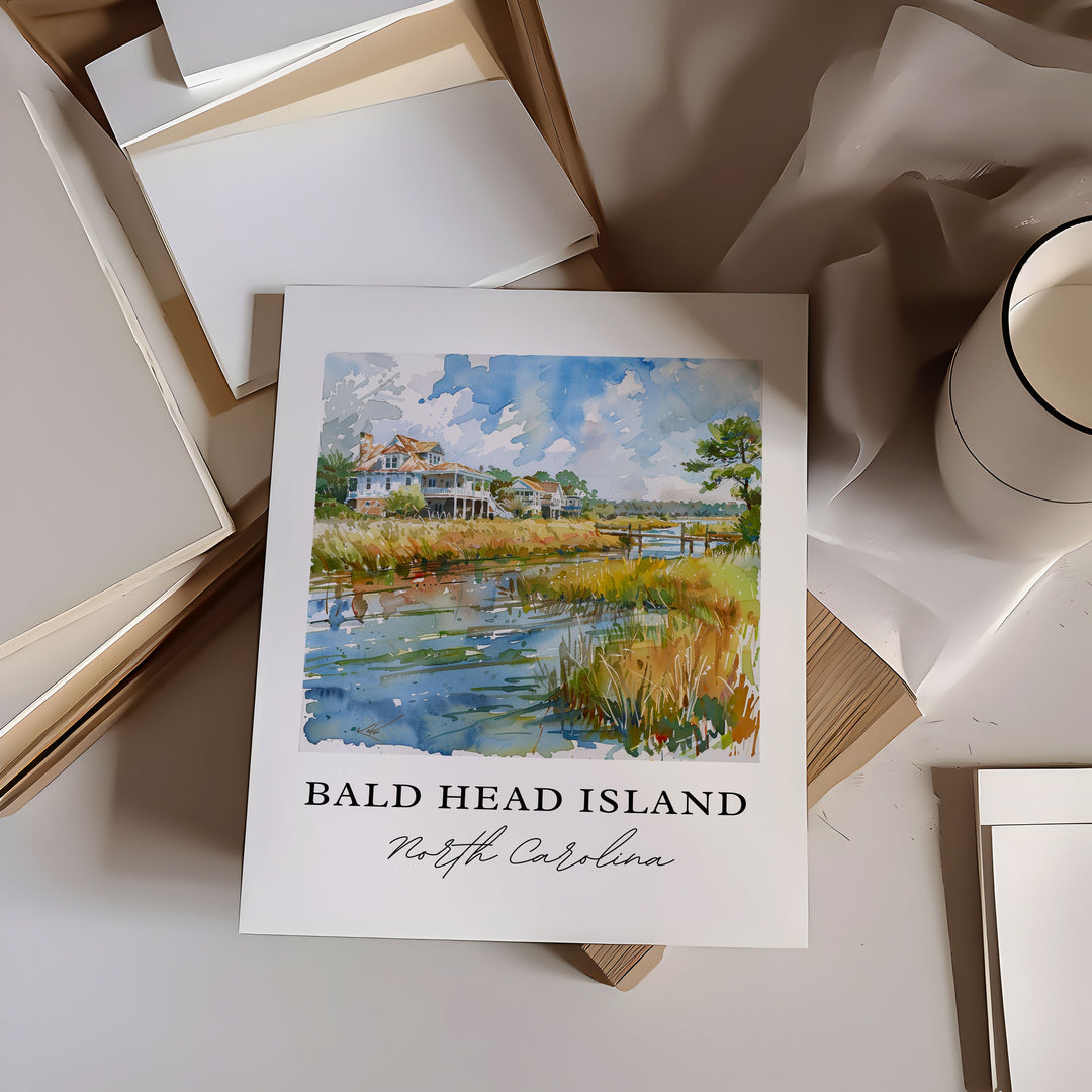 Bald Head Island Wall Art - South Carolina Print