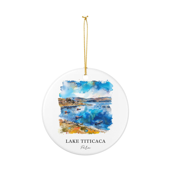 Lake Titicaca Ornament: Unique Lake Titicaca Souvenir, Peru Xmas Decor, and Authentic Lake Titicaca Peru Gift