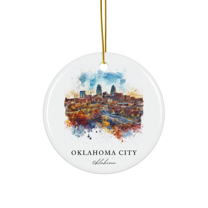 Oklahoma City Ornament: Unique OKC Souvenir, OKC Decor, and Authentic Oklahoma City Gift