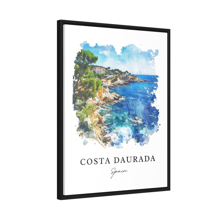 Costa Daurada Wall Art, Costa Daurada Print, Catalonia Watercolor Art, Catalonia Region Gift,
