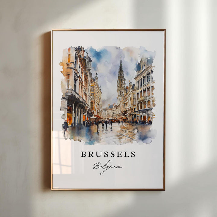 Brussels Wall Art - Belgium Print