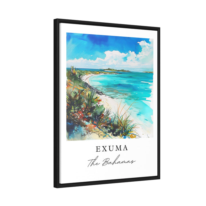 Exuma Bahamas wall art - The Bahamas, Exuma print, Exuma Wedding gift, Exuma Birthday present, Custom Text, Perfect Gift