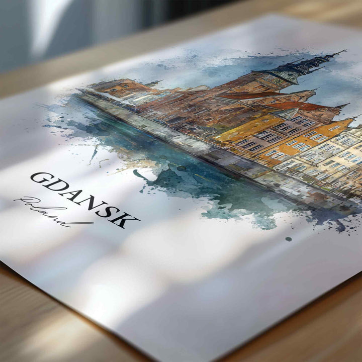 Gdansk, Poland – Watercolor Art Print