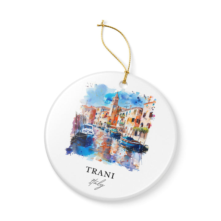 Trani Italy Ornament: Unique Trani Souvenir, Trani Italy Xmas Decor, and Authentic Trani Gift