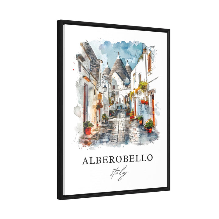 Alberobello Italy Wall Art, Alberobello Italy Print, Alberobello Watercolor, Bari, Apulia Gift, Travel Poster, Housewarming Gift