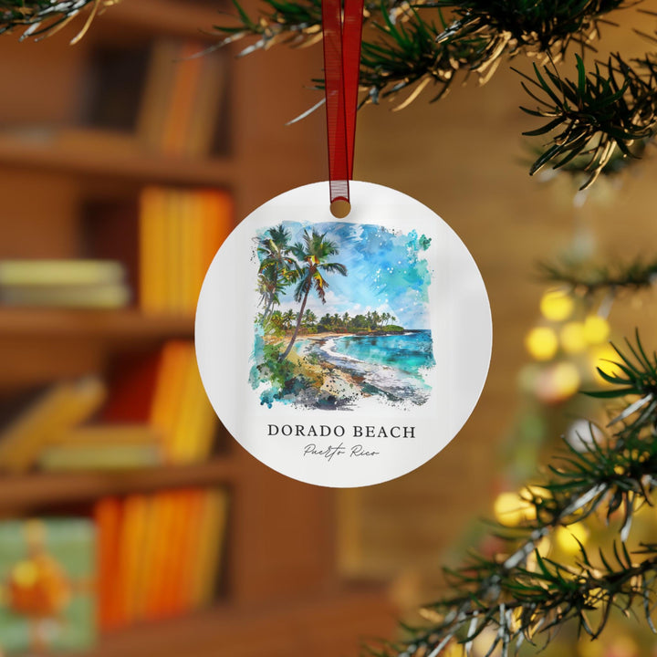 Dorado Beach Ornament: Unique Dorado PR Souvenir, Puerto Rico Xmas Decor, and Authentic Dorado Beach Gift