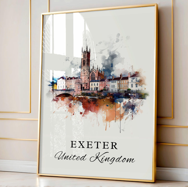 Exeter Wall Art - England UK Print