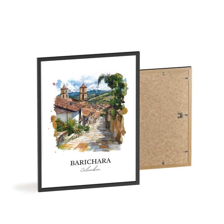 Barichara Wall Art, Colombia Print, Colombia Watercolor Art, Barichara Gift, Travel Print, Travel Poster, Housewarming Gift