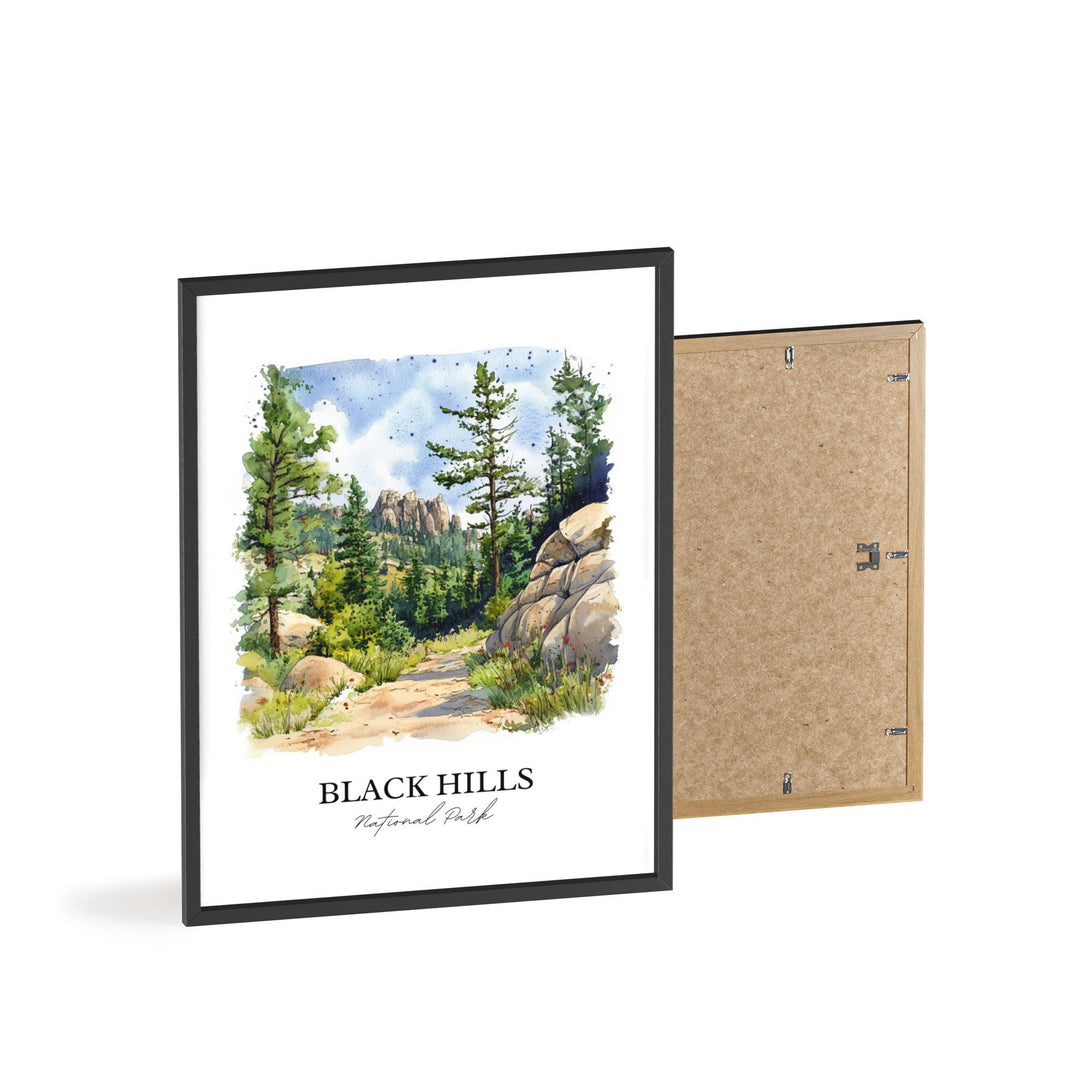 Black Hills SD Art, South Dakota Print, South Dakota Artwork, Black Hills National Park Gift, Travel Print, Travel Poster, Housewarming Gift