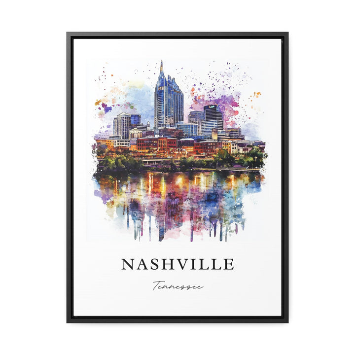 Nashville TN Wall Art, Nashville Print, Nashville Watercolor Art, Nashville Tennessee Gift,