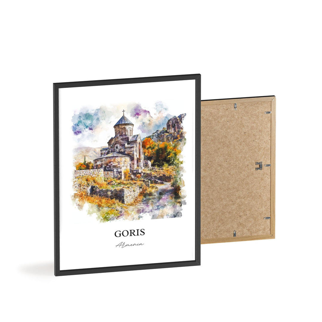 Goris, Armenia – Watercolor Art Print