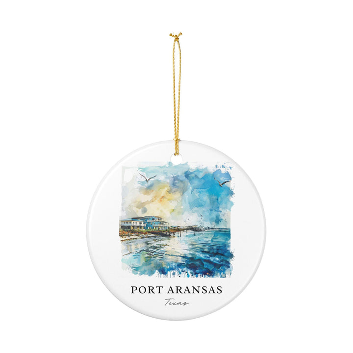 Port Aransas, Texas Ornament: Unique Port Aransas TX Souvenir, Port Aransas Xmas Decor, and Authentic Port Aransas Gift