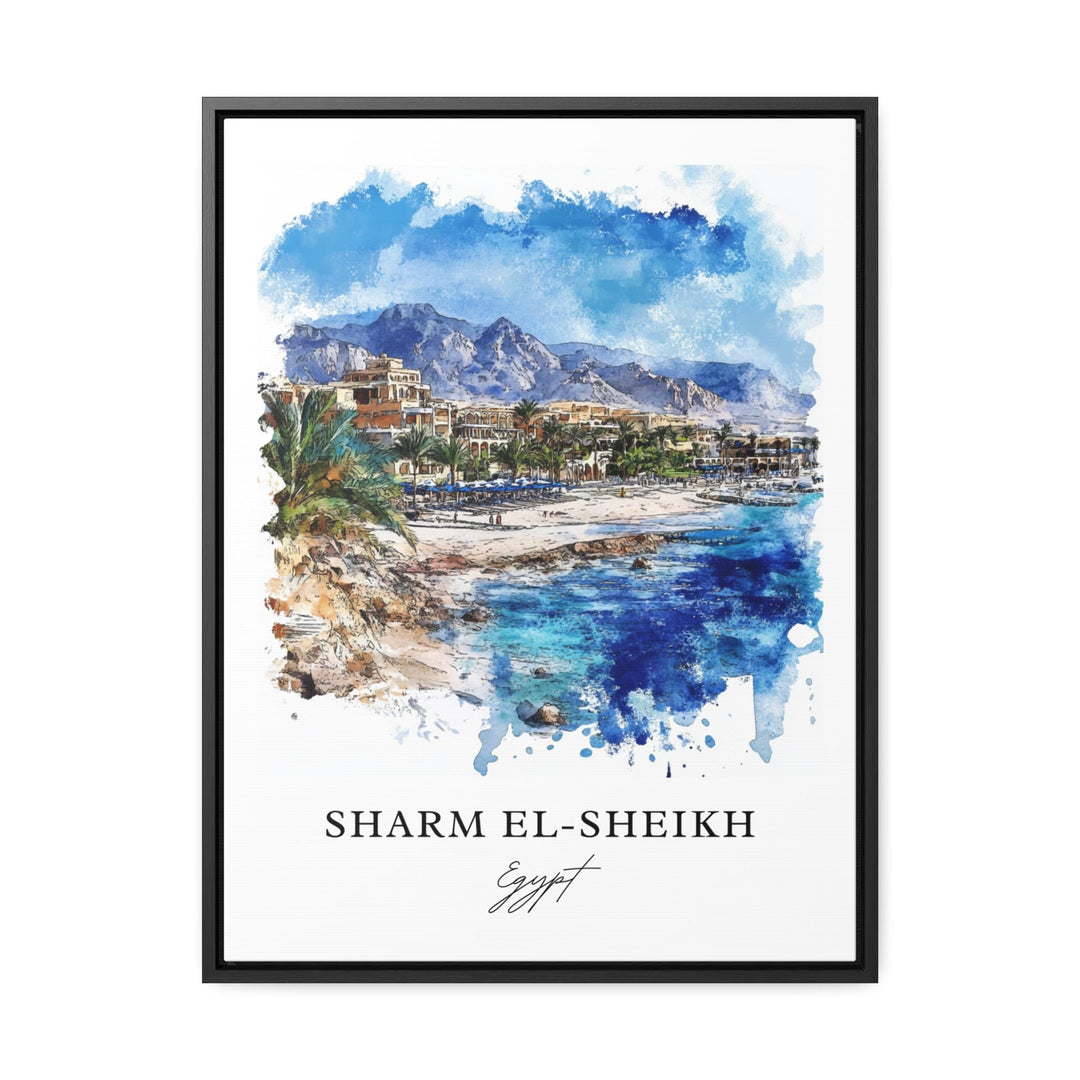 Sharm El-Sheikh Wall Art, Sharm El-Sheikh Print, Sharm El-Sheikh Watercolor Art, Sinai Gift,