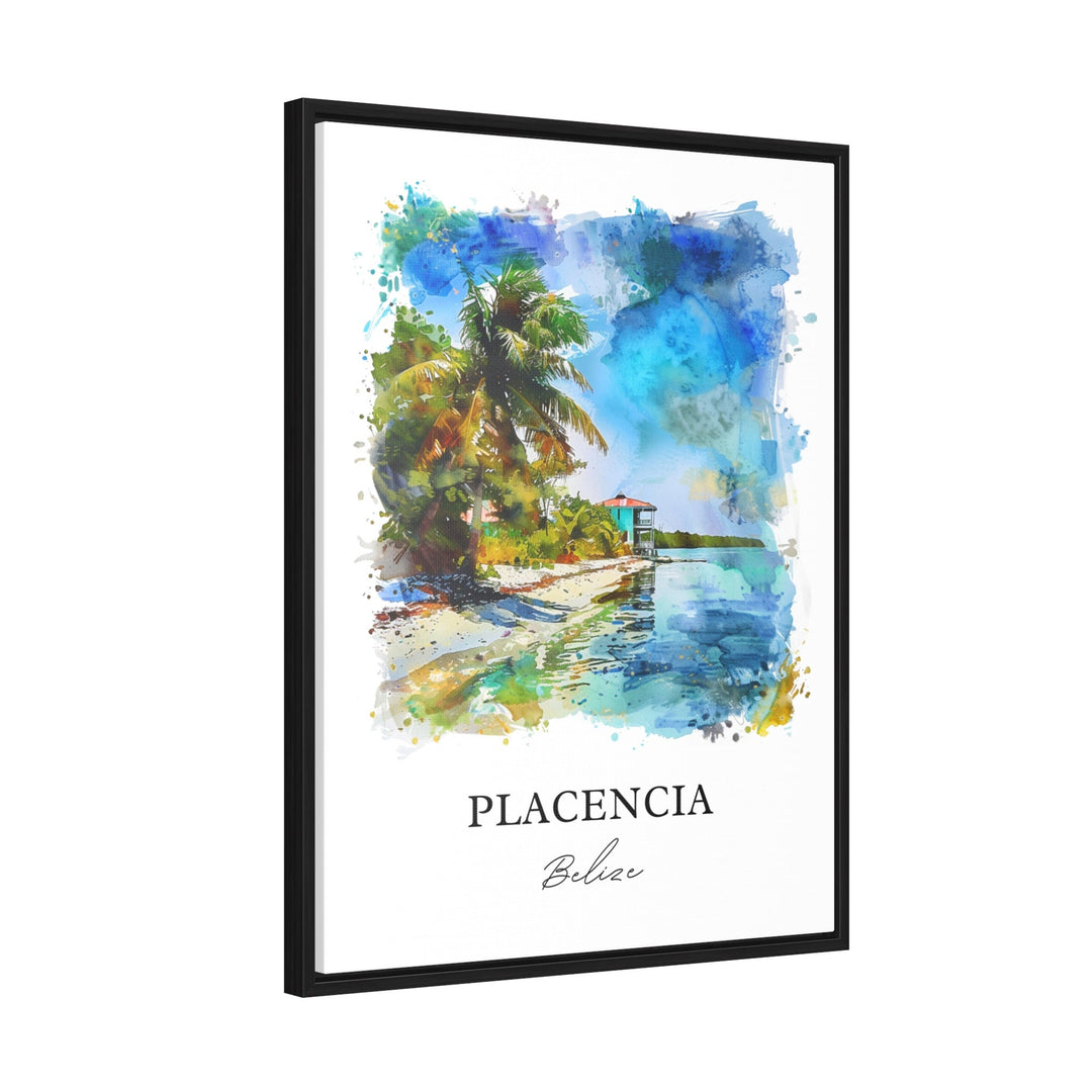 Placencia Wall Art, Placencia Belize Print, Placencia Watercolor, Placencia Belize Gift,