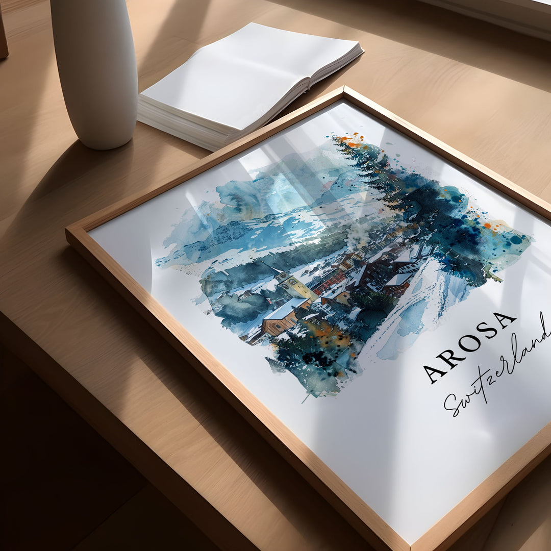 Arosa Wall Art - Switzerland Print