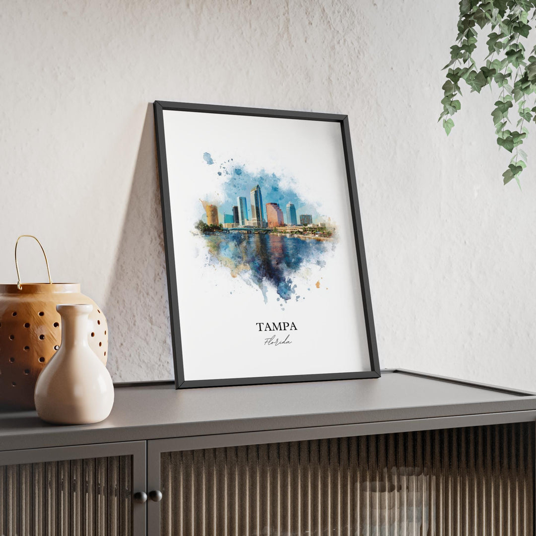 Tampa, Florida – Watercolor Art Print