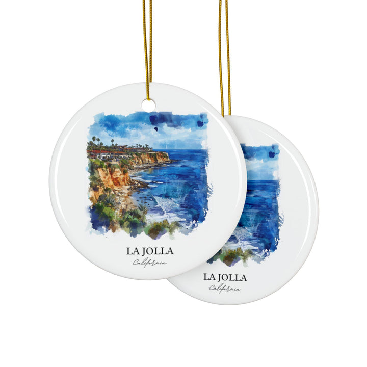 La Jolla Ornament: Unique La Jolla CA Souvenir, La Jolla Xmas Decor, and Authentic La Jolla CA Gift