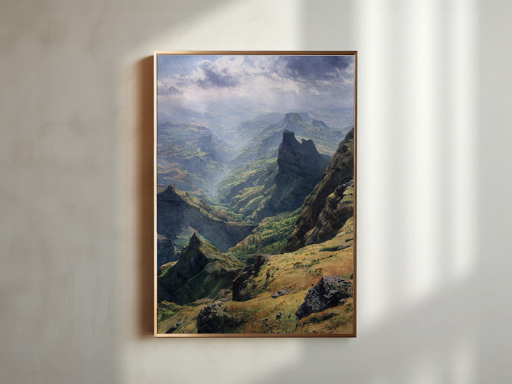 Simien Mountains, Ethiopia – Watercolor Art Print