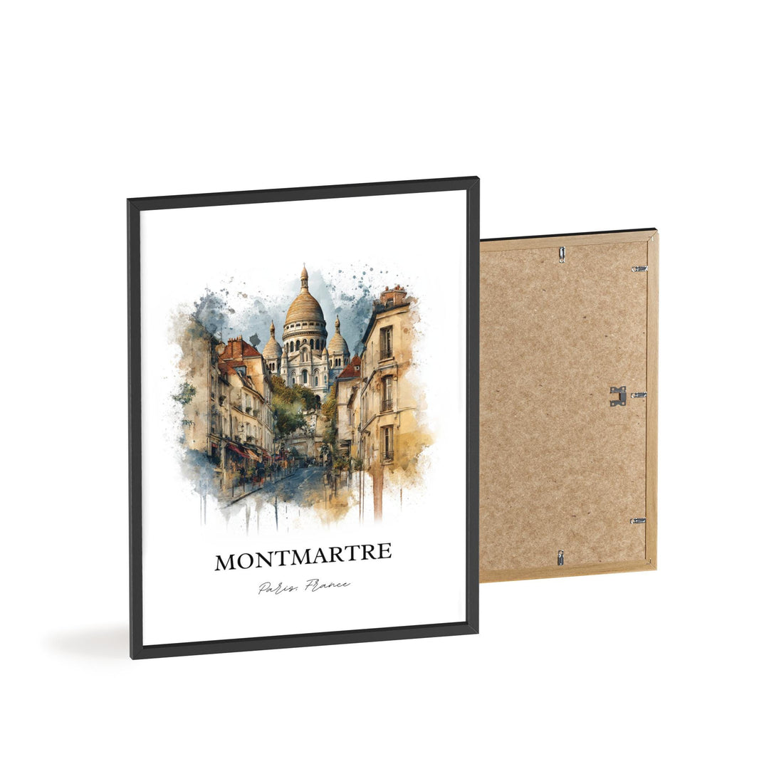 Montmartre, France – Watercolor Art Print