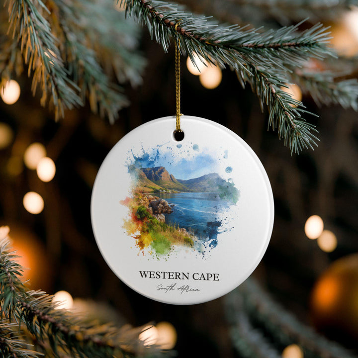 Western Cape Ornament: Unique South Africa Souvenir, Western Cape Xmas Decor, and Authentic South Africa Gift