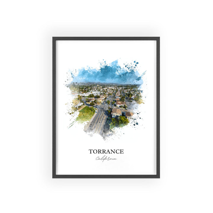 Torrance, California – Watercolor Art Print