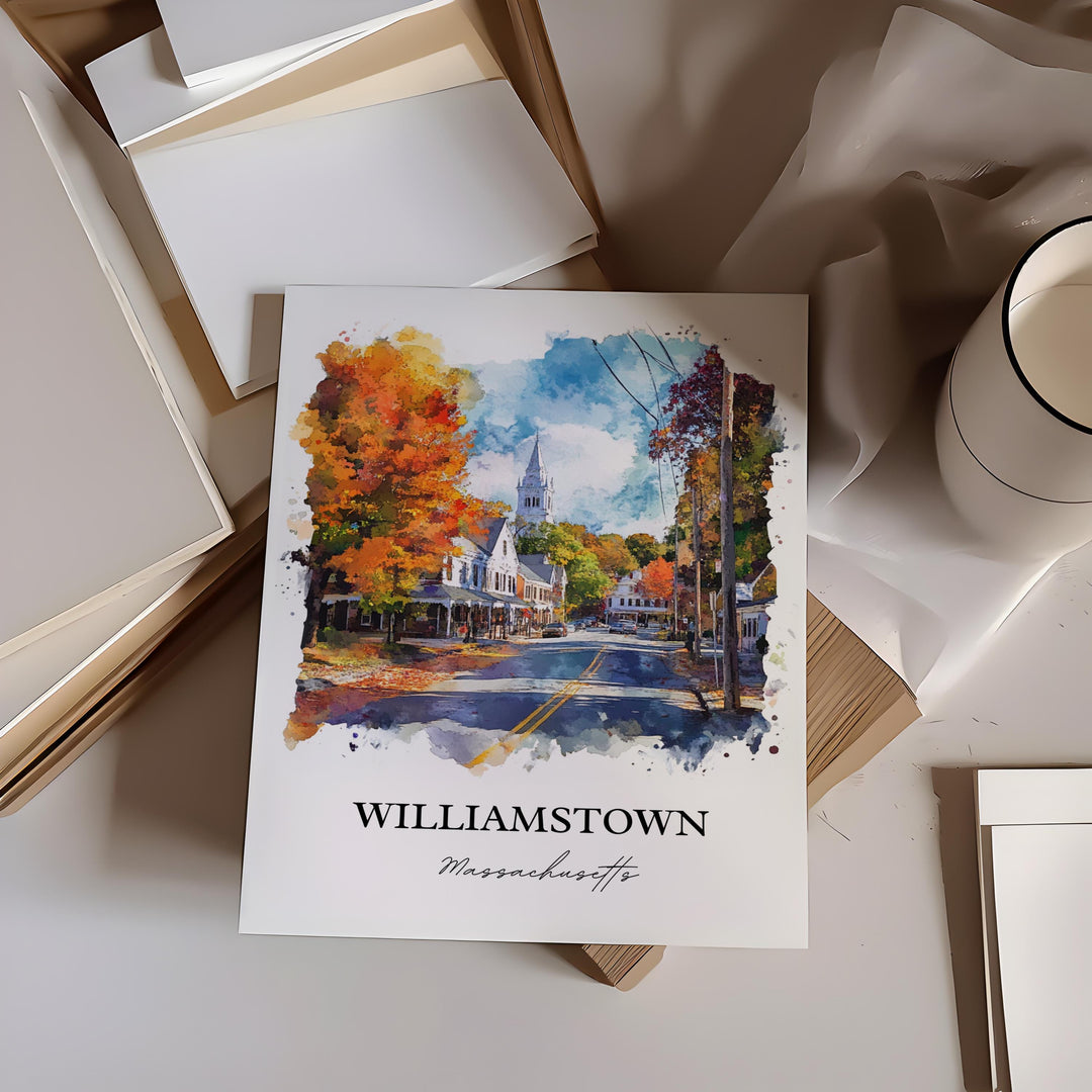 Williamstown Wall Art - Massachusetts Print