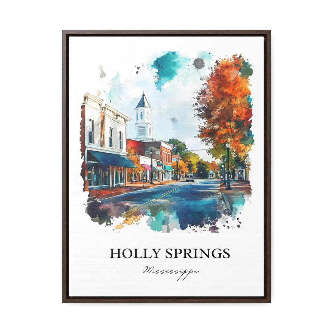 Holly Springs MS Wall Art, Marshall County Print, Mississippi Watercolor, Holly Springs Gift, Travel Print, Travel Poster, Housewarming Gift