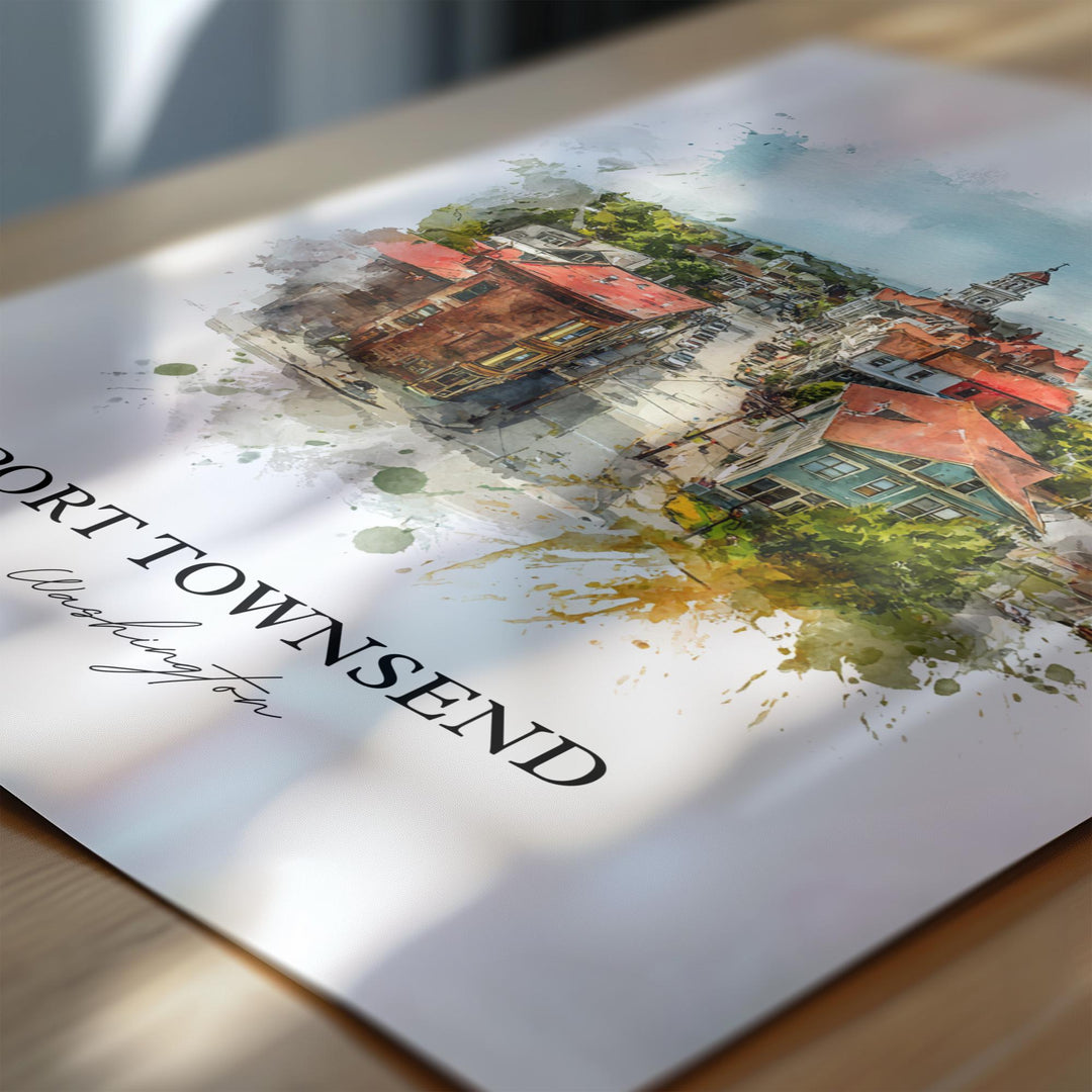 Port Townsend, Washington – Watercolor Art Print