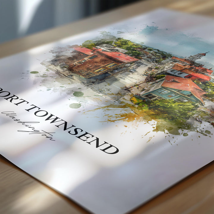 Port Townsend, Washington – Watercolor Art Print