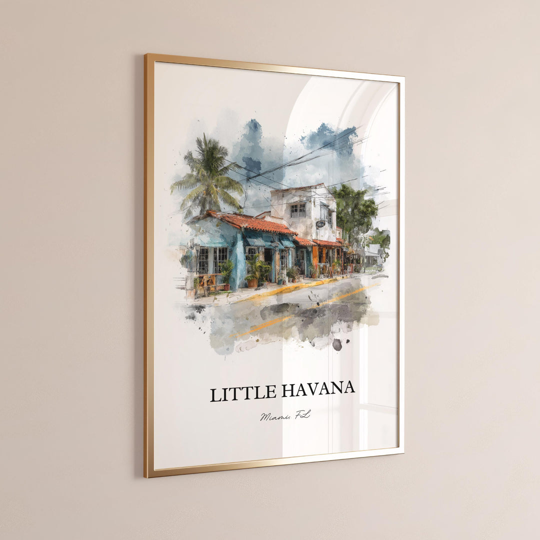 Little Havana, Florida – Watercolor Art Print