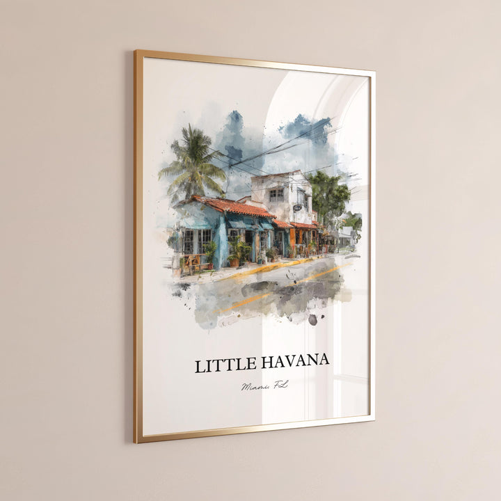 Little Havana, Florida – Watercolor Art Print