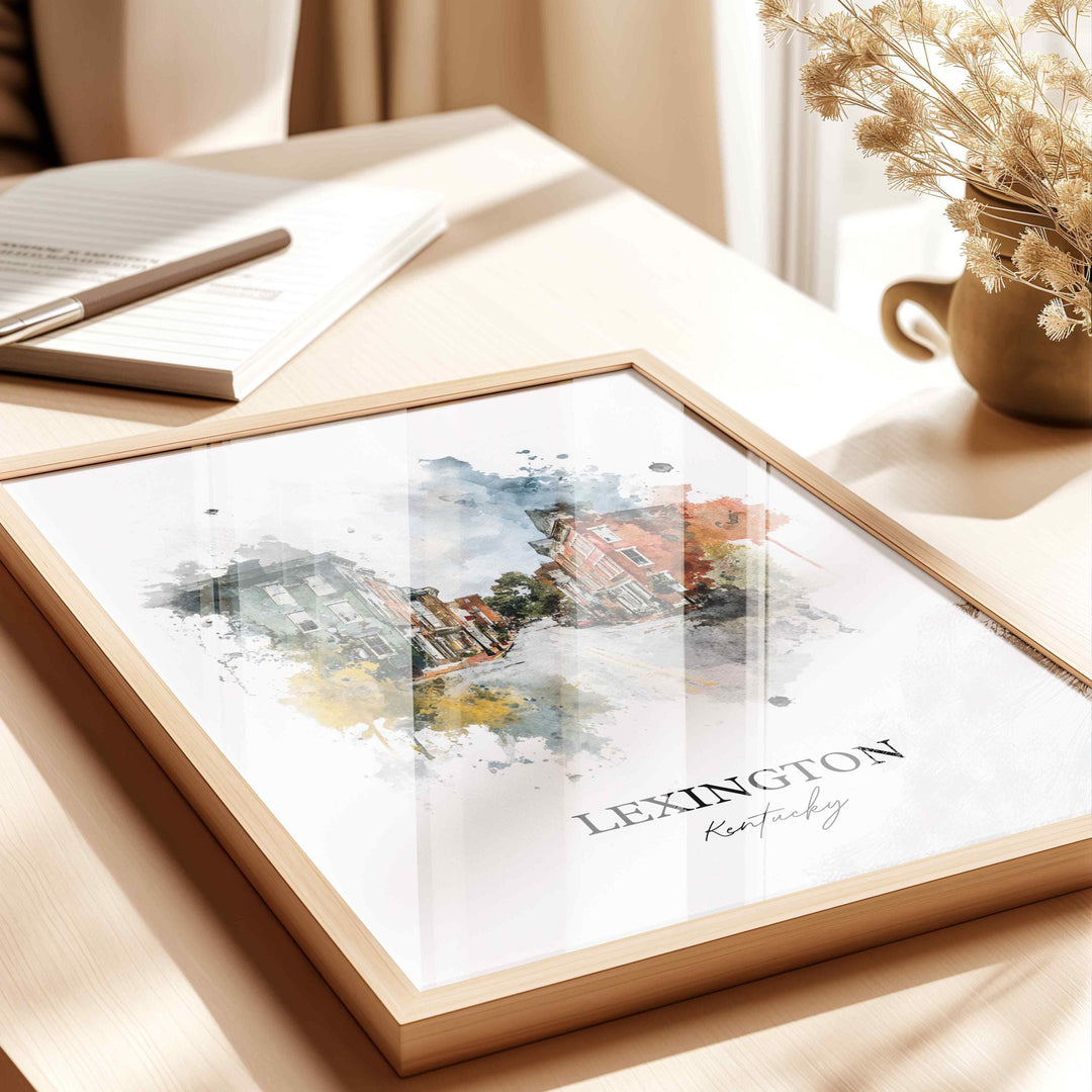 Lexington, Kentucky – Watercolor Art Print