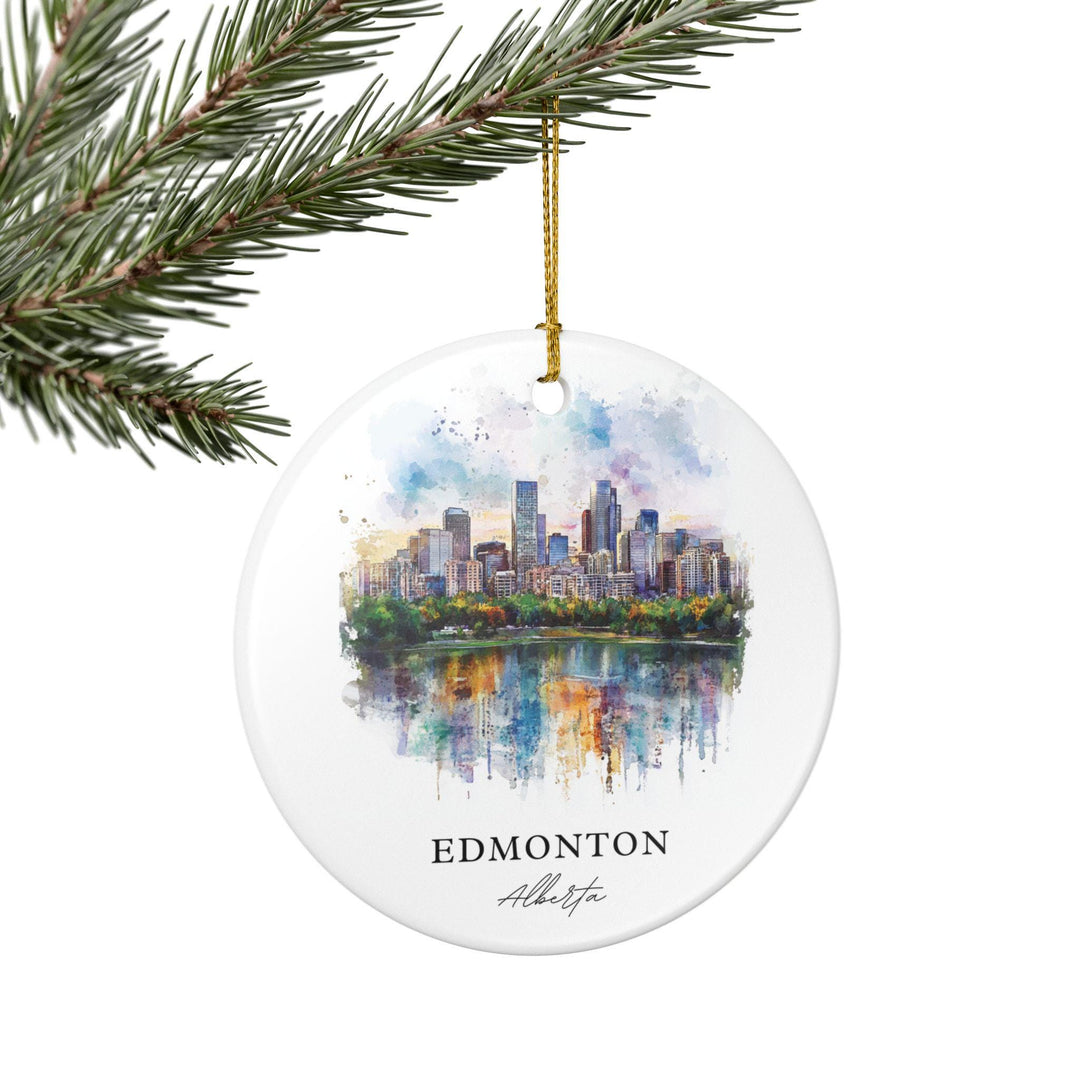 Edmonton Ornament: Unique Edmonton Souvenir, Edmonton Xmas Decor, and Authentic Edmonton Gift