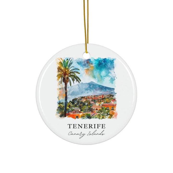 Tenerife Ornament: Unique Tenerife Souvenir, Tenerife Canary Islands Decor, and Authentic Tenerife Christmas Gift