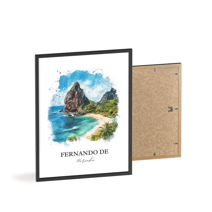 Fernando de Noronha, Brazil – Watercolor Art Print