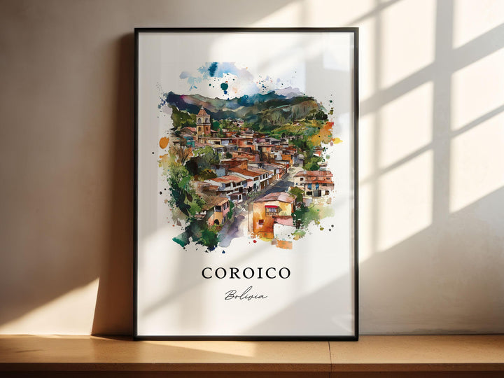 Coroico, Bolivia – Watercolor Art Print