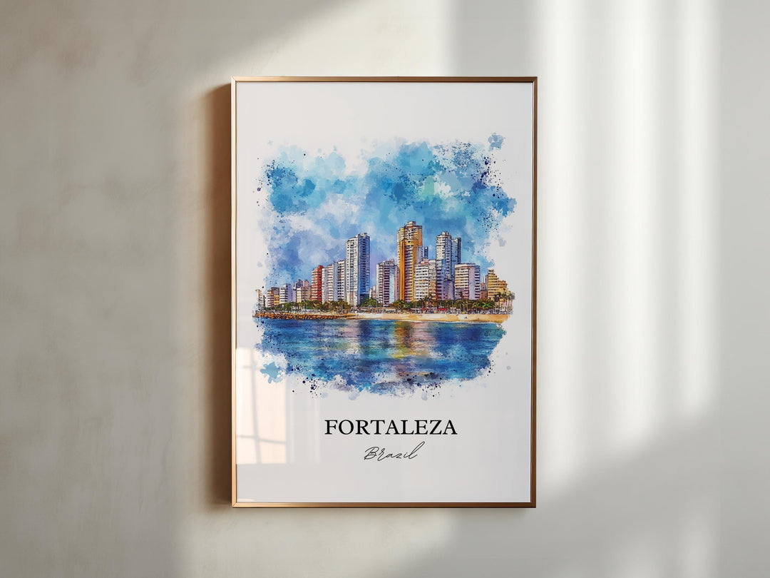 Fortaleza, Brazil – Watercolor Art Print