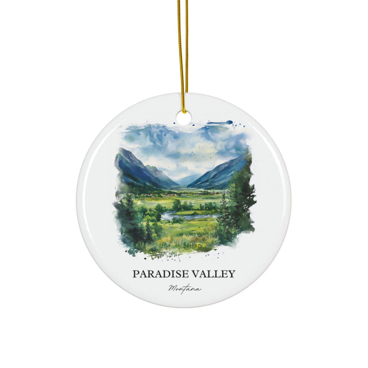 Paradise Valley MT Ornament: Unique Paradise Valley Souvenir, Montana Xmas Decor, and Authentic Montana Gift