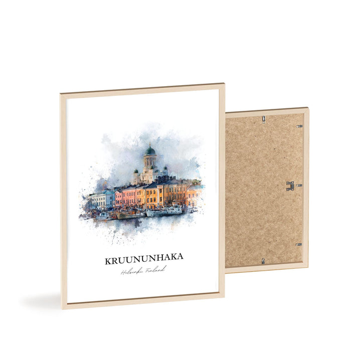 Kruununhaka, Finland – Watercolor Art Print