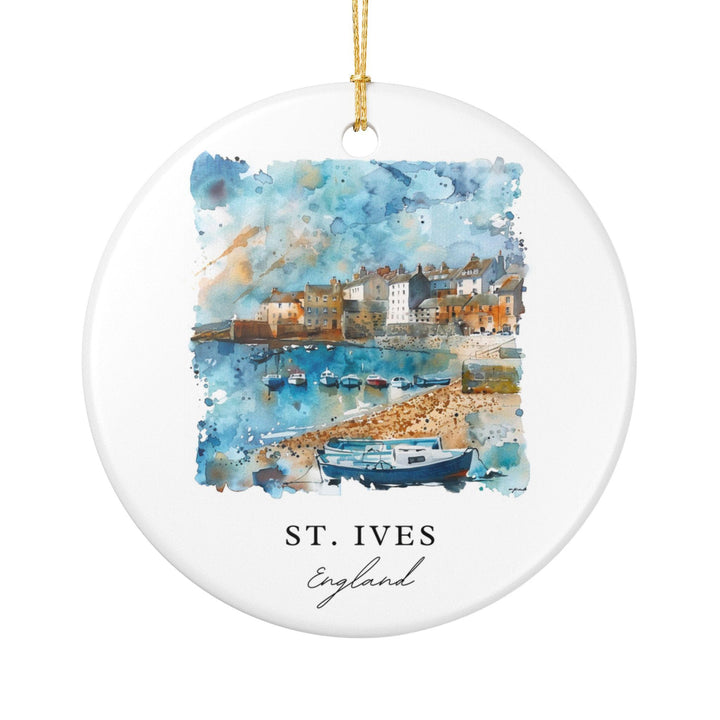 St. Ives Ornament: Unique St. Ives Souvenir, St. Ives Xmas Decor, and Authentic St. Ives England Gift