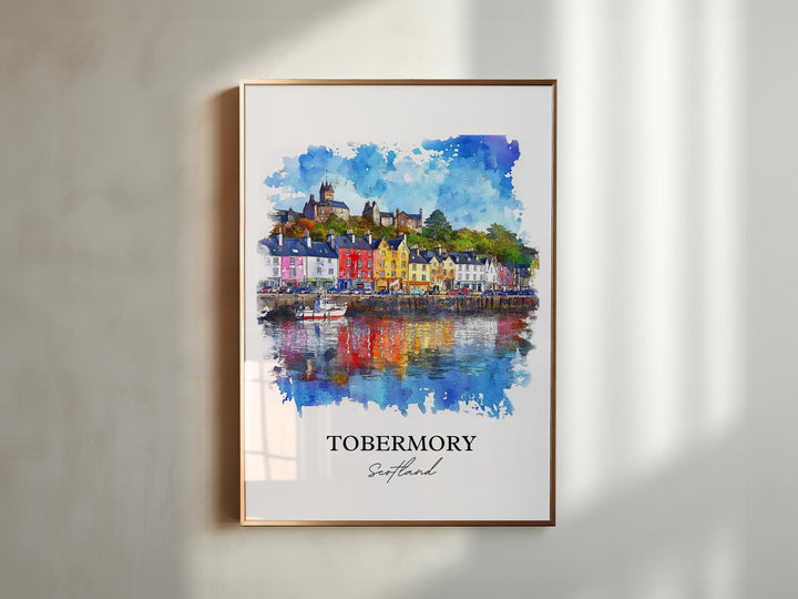 Tobermory, Scotland – Watercolor Art Print