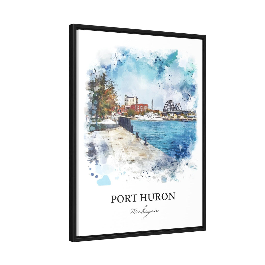 Port Huron, USA – Watercolor Art Print