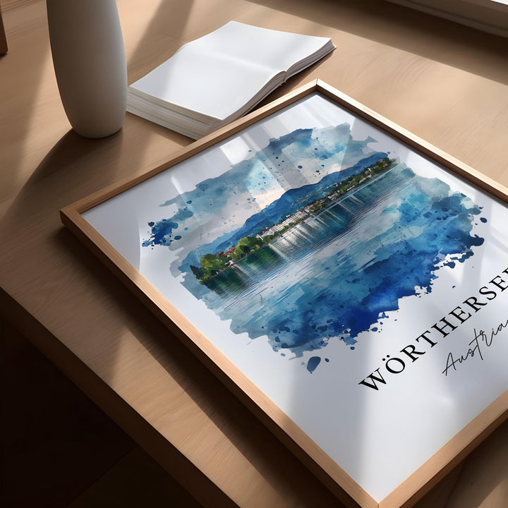 Wörthersee, Austria – Watercolor Art Print