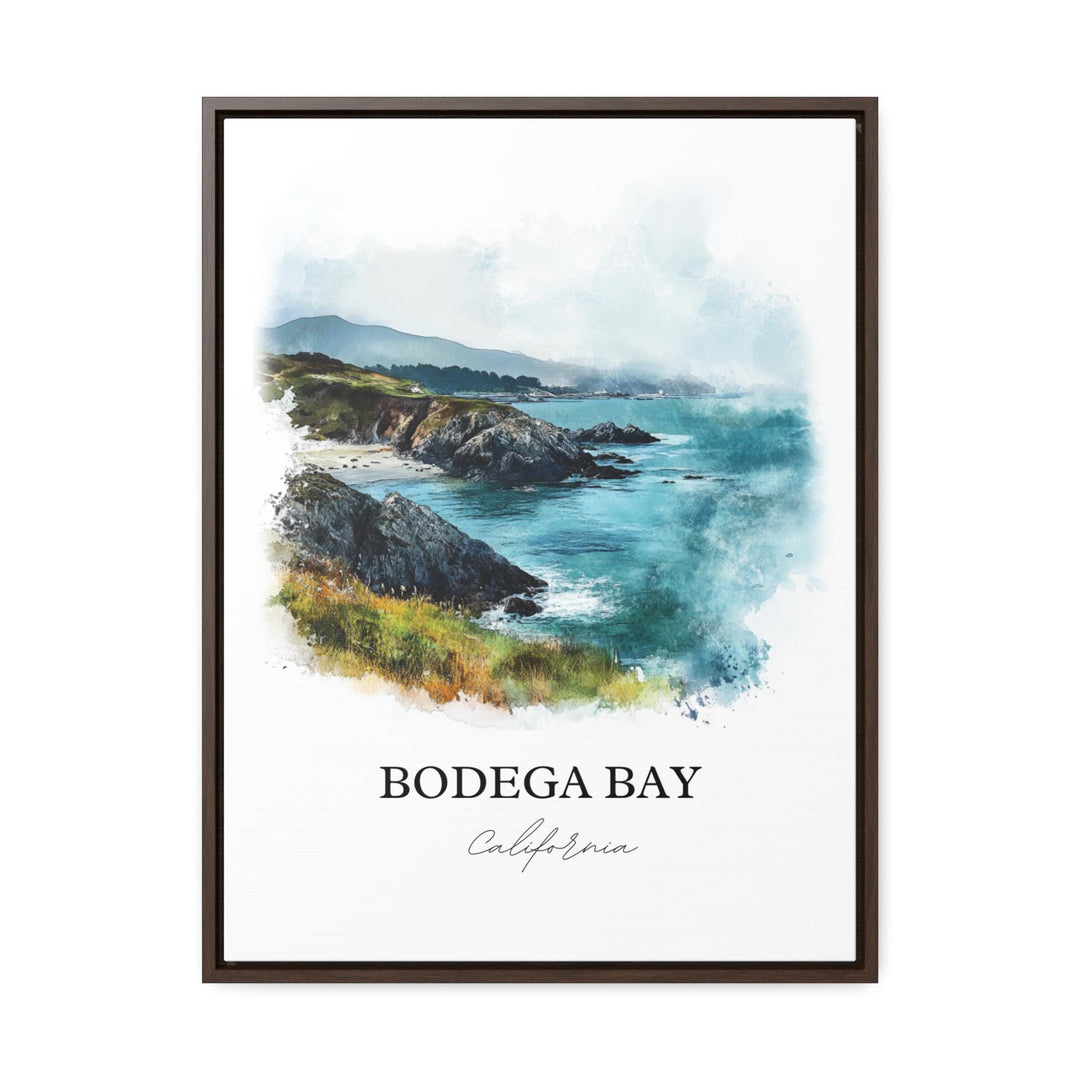 Bodega Bay Wall Art, Sonoma County Print, Bodega Bay Watercolor Art, Bodega Bay Gift, Travel Print, Travel Poster, Housewarming Gift
