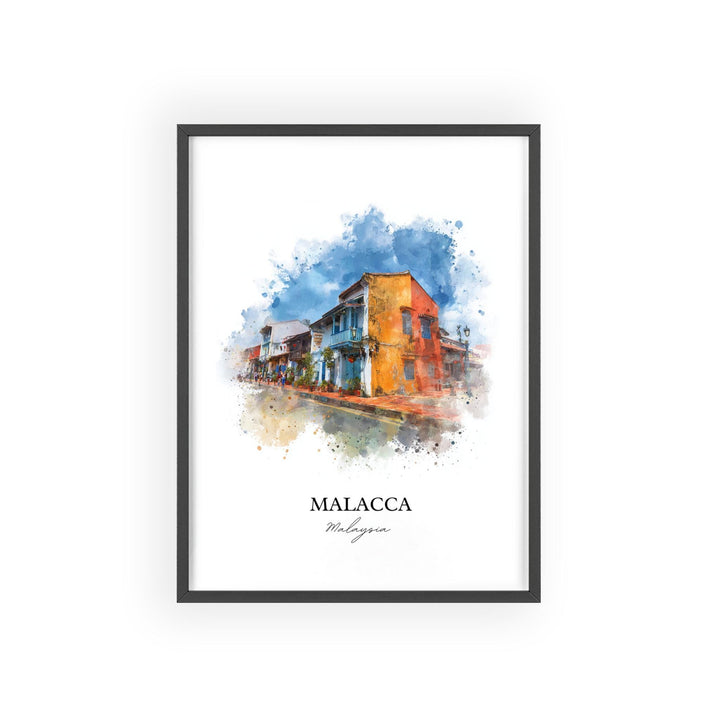 Malacca, Malaysia – Watercolor Art Print